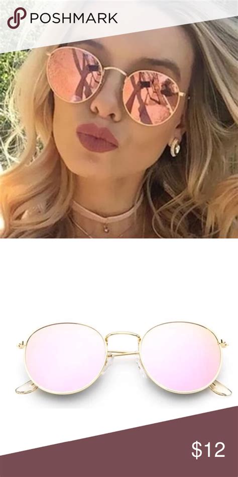 rose gold round sunglasses|rose gold sunglasses for women.